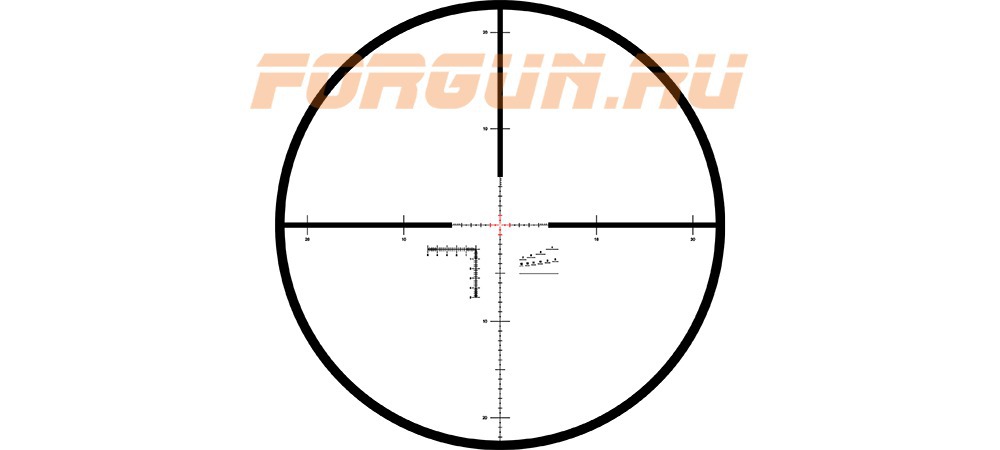 Сетка MSR/Ki в прицеле Kahles K624i III 6-24x56 F1, MSR/Ki